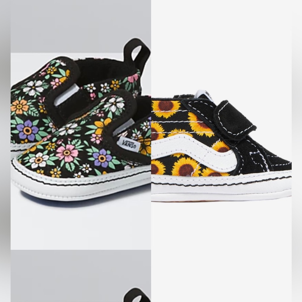 Vans Sk8- Hi Club& Slip on V Crib bundle nwt size 1 crib shoe